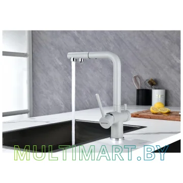 Смеситель Paulmark Serpentine Se213222-GRS (серый дым) картинка 7